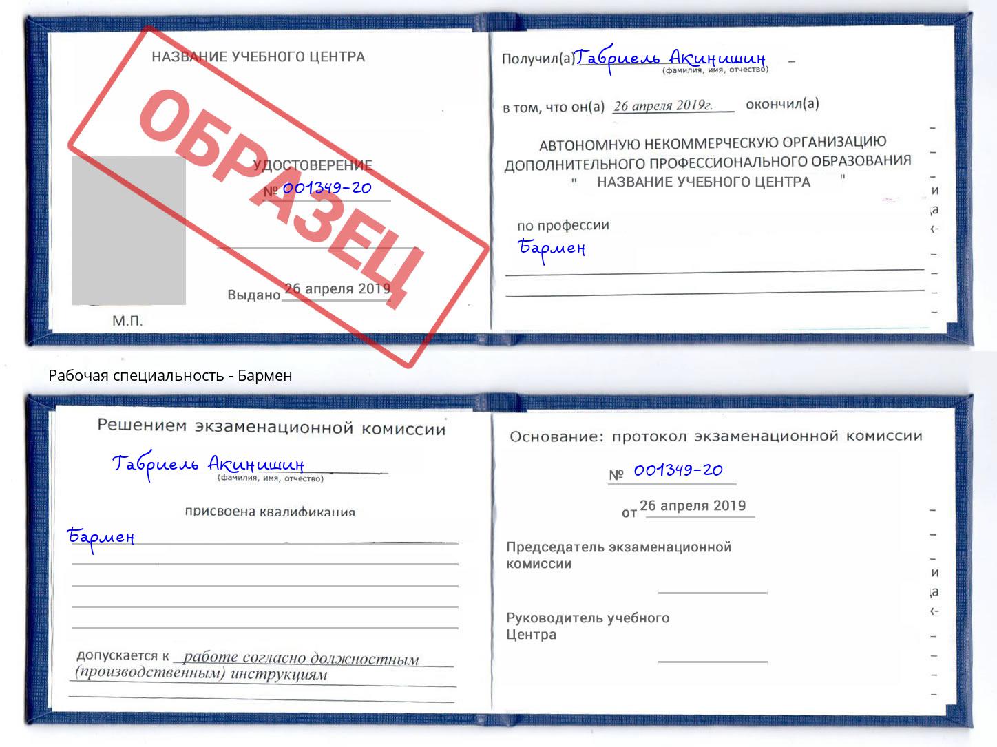 Бармен Апатиты